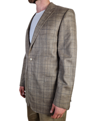 Loro Piana Sakko By Sayn Wolle-Seide-Leinen Made To Measure Braun XL-XXL - RareRags