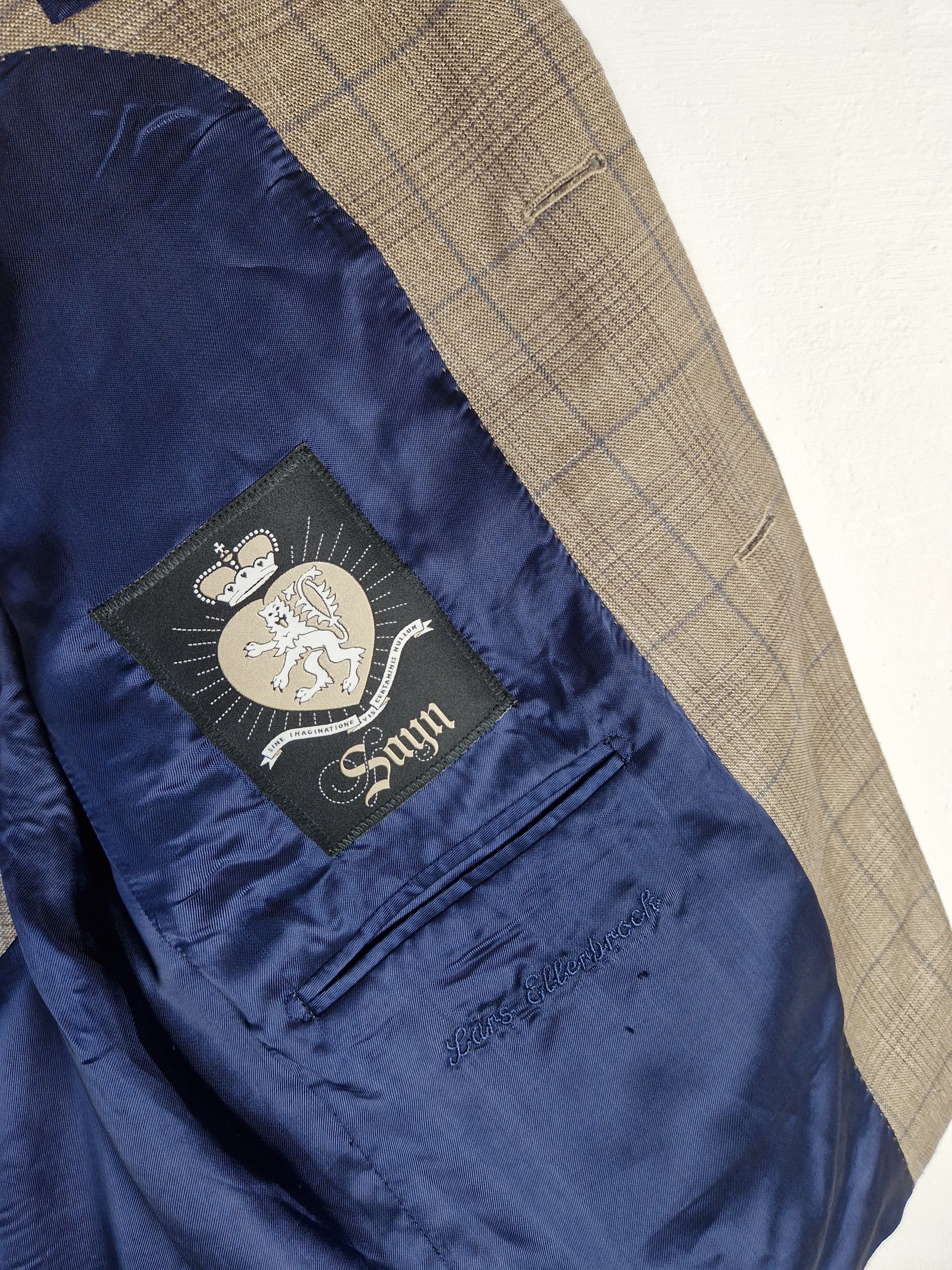 Loro Piana Sakko By Sayn Wolle-Seide-Leinen Made To Measure Braun XL-XXL - RareRags
