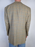 Vintage Aigner Sakko 80s Monogramm Kariert L-XL