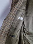 Vintage Aigner Sakko 80s Monogramm Kariert L-XL