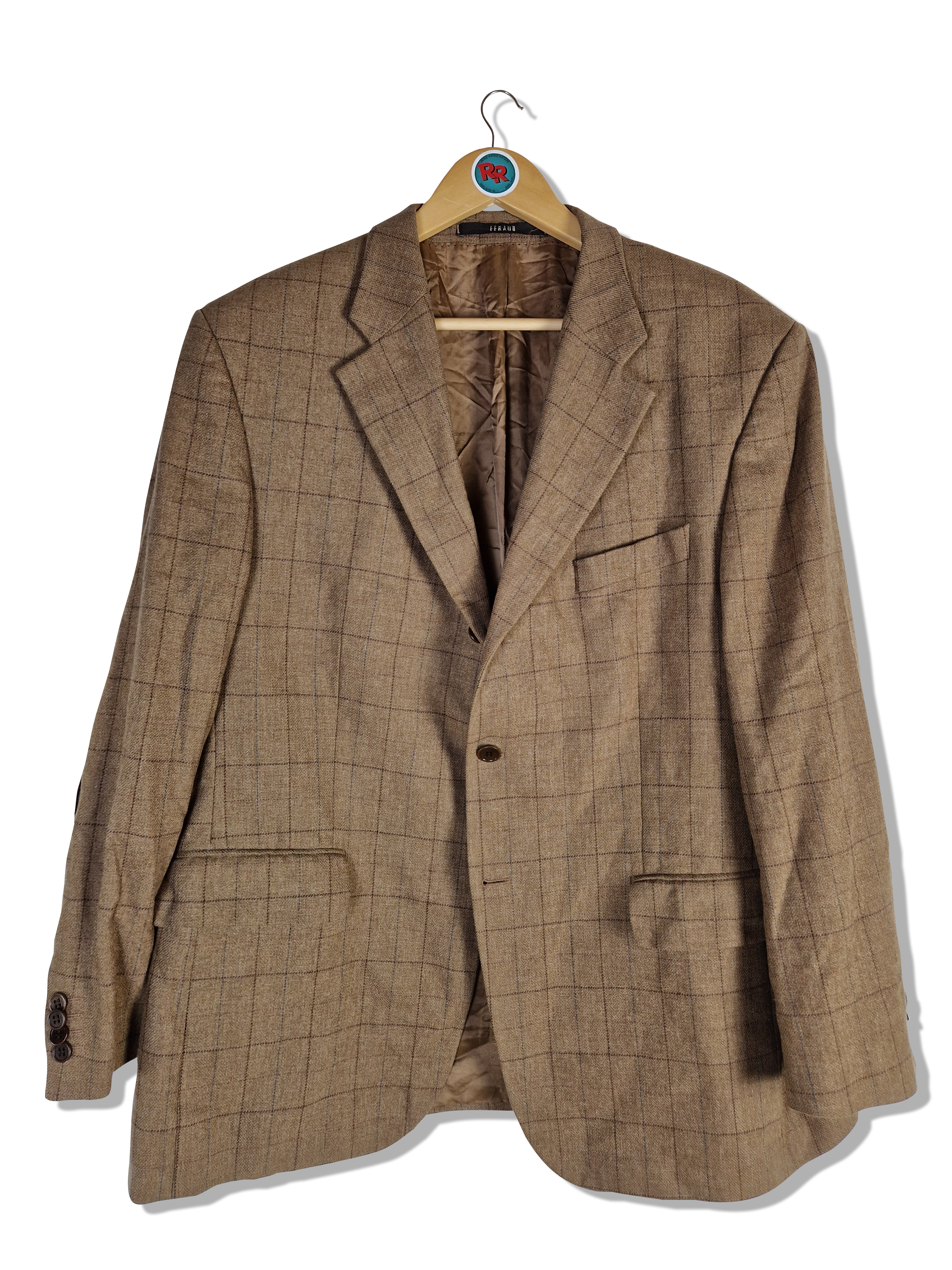 Vintage Feraud Sakko Schurwolle Braun (27) L-XL - RareRags