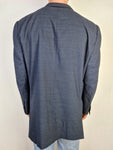 Vintage Ermenegildo Zegna Sakko High Performance By Braun Wolle&Seide Blau Grau (54R) L-XL