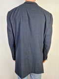 Vintage Ermenegildo Zegna Sakko High Performance By Braun Wolle&Seide Blau Grau (54R) L-XL