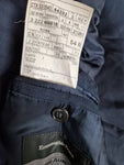 Vintage Ermenegildo Zegna Sakko High Performance By Braun Wolle&Seide Blau Grau (54R) L-XL