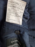 Vintage Ermenegildo Zegna Sakko High Performance By Braun Wolle&Seide Blau Grau (54R) L-XL