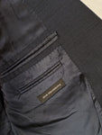 Vintage Ermenegildo Zegna Sakko High Performance By Braun Wolle&Seide Blau Grau (54R) L-XL
