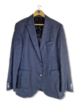 Vintage Loro Piana Sakko By Braun Seide Leinen Schurwolle Blau (106) XL-XXL