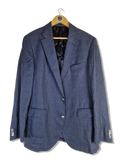 Vintage Loro Piana Sakko By Braun Seide Leinen Schurwolle Blau (106) XL-XXL