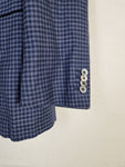 Vintage Loro Piana Sakko By Braun Seide Leinen Schurwolle Blau (106) XL-XXL