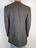 Modernes Ermenegildo Zegna Sakko Wolle 15 MilMil 15 Grau Blau  (50L) L-XL