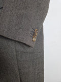 Vintage Hugo Boss Mantel Cashmere - Wool Baldessarini Grau / Braun (54) XL-XXL