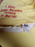 Vintage Shell Shop Cap Promo 7. Shell Hanse Marathon Werbung Gelb 1992