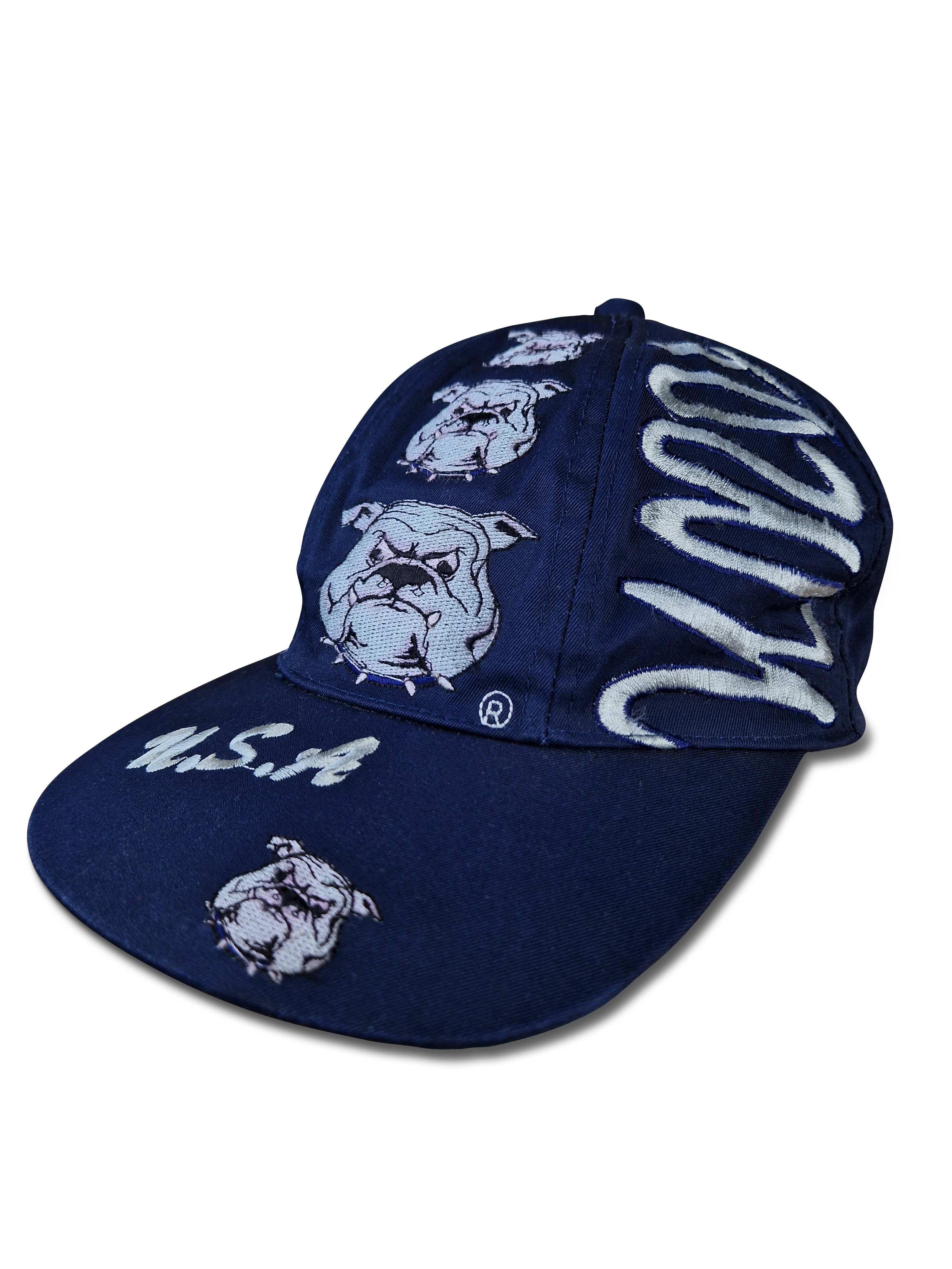 Vintage Jaxo Cap Georgtown Hoyas Stars NCAA Basketball Merch Bestickt Blau - RareRags