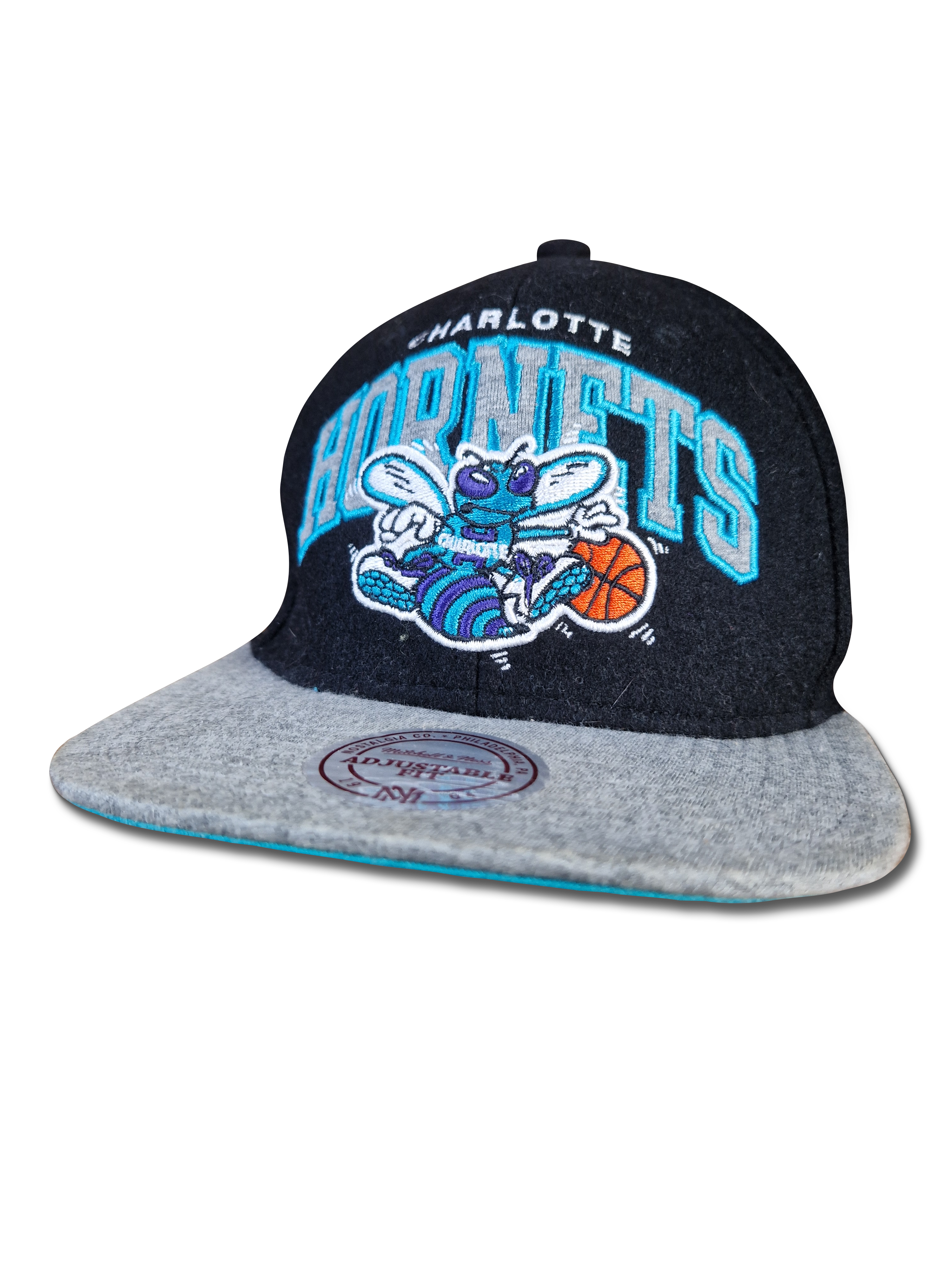 Moderne Mitchell&Ness Cap Charlotte Hornets NBA Blau Grau - RareRags