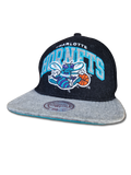 Moderne Mitchell&Ness Cap Charlotte Hornets NBA Blau Grau