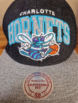 Moderne Mitchell&Ness Cap Charlotte Hornets NBA Blau Grau