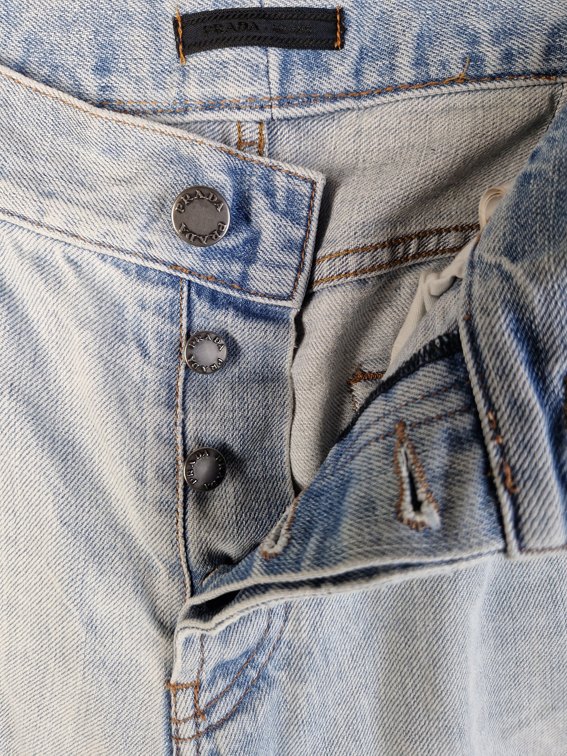Vintage Prada Jeans Made In Romania Helle Waschung 34 - RareRags