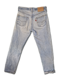Rare! Vintage Levis Jeans 80s Selvedge Red Line Hellblau S-M