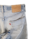 Rare! Vintage Levis Jeans 80s Selvedge Red Line Hellblau S-M