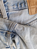 Rare! Vintage Levis Jeans 80s Selvedge Red Line Hellblau S-M