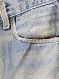 Rare! Vintage Levis Jeans 80s Selvedge Red Line Hellblau S-M