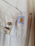 Rare! Vintage Carhartt Jacke Workwear Made In USA Braun Beige L-XL