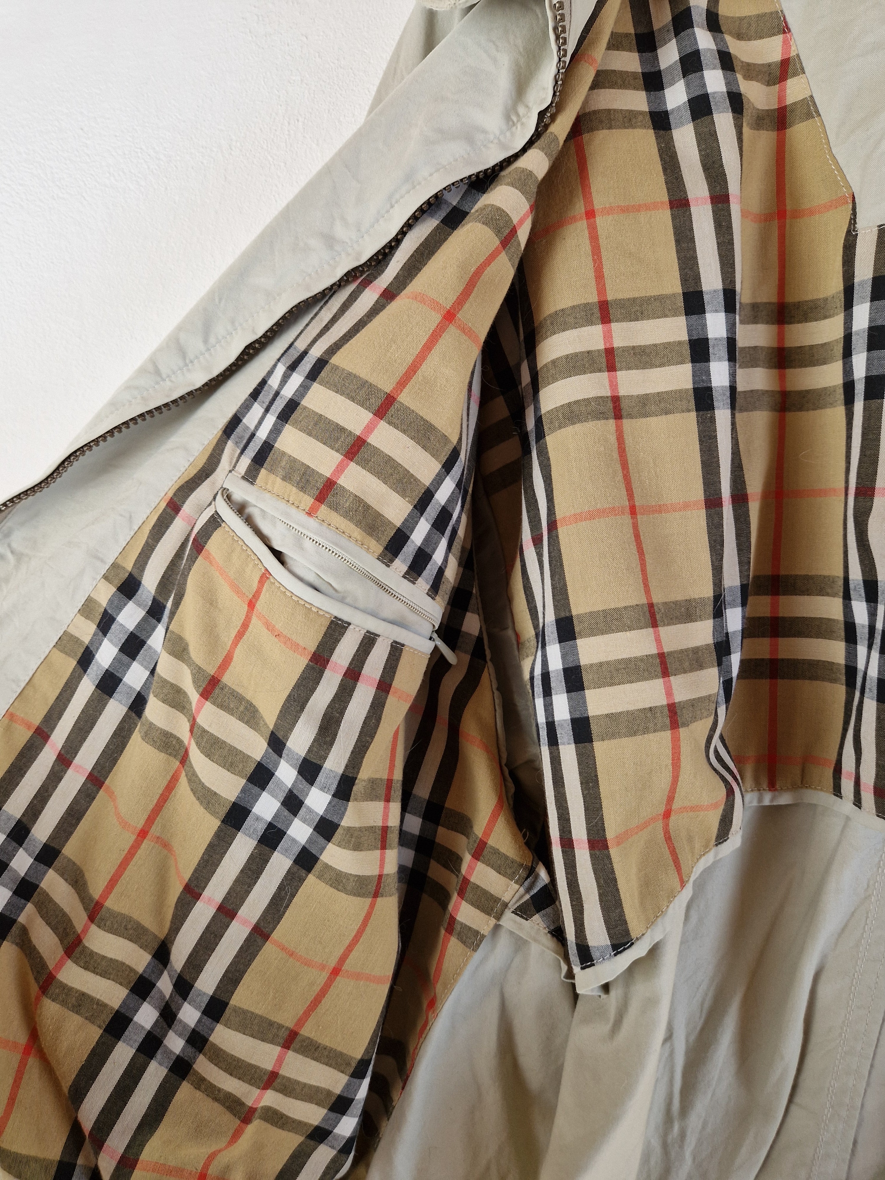 Vintage Burberrys Harrington Jacke Nova Check Braun Beige L-XL