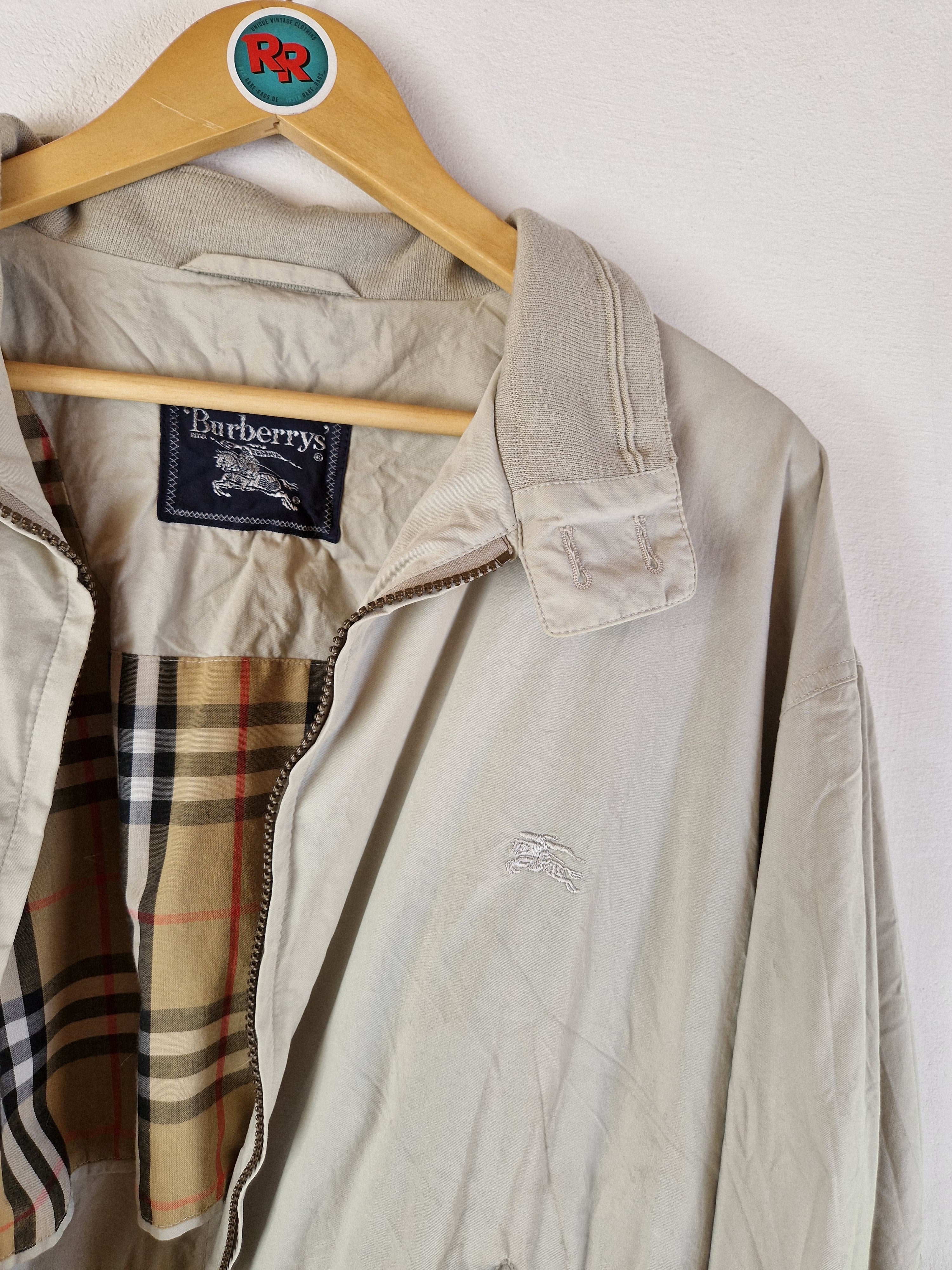 Vintage Burberrys Harrington Jacke Nova Check Braun Beige L-XL