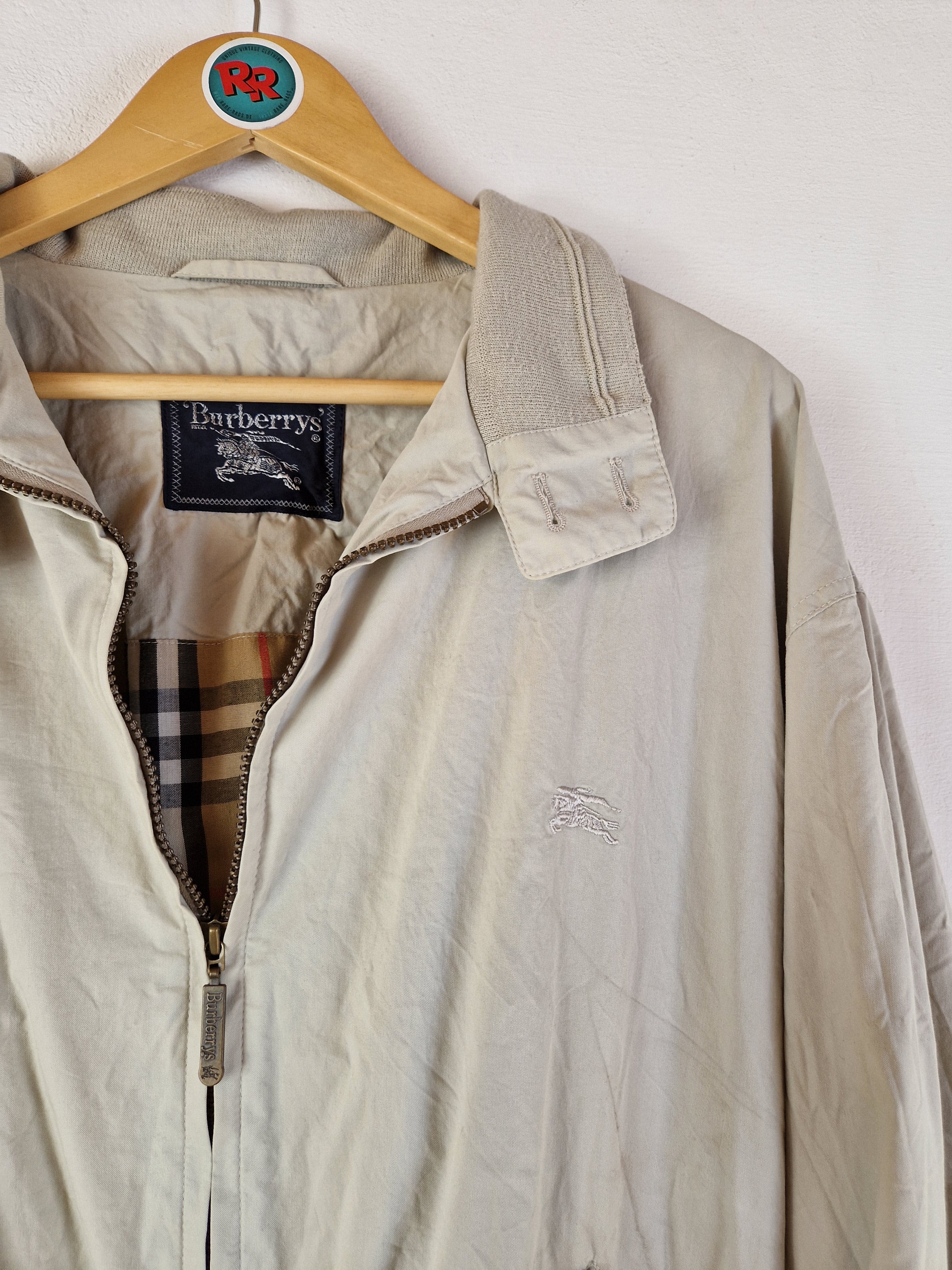 Vintage Burberrys Harrington Jacke Nova Check Braun Beige L-XL
