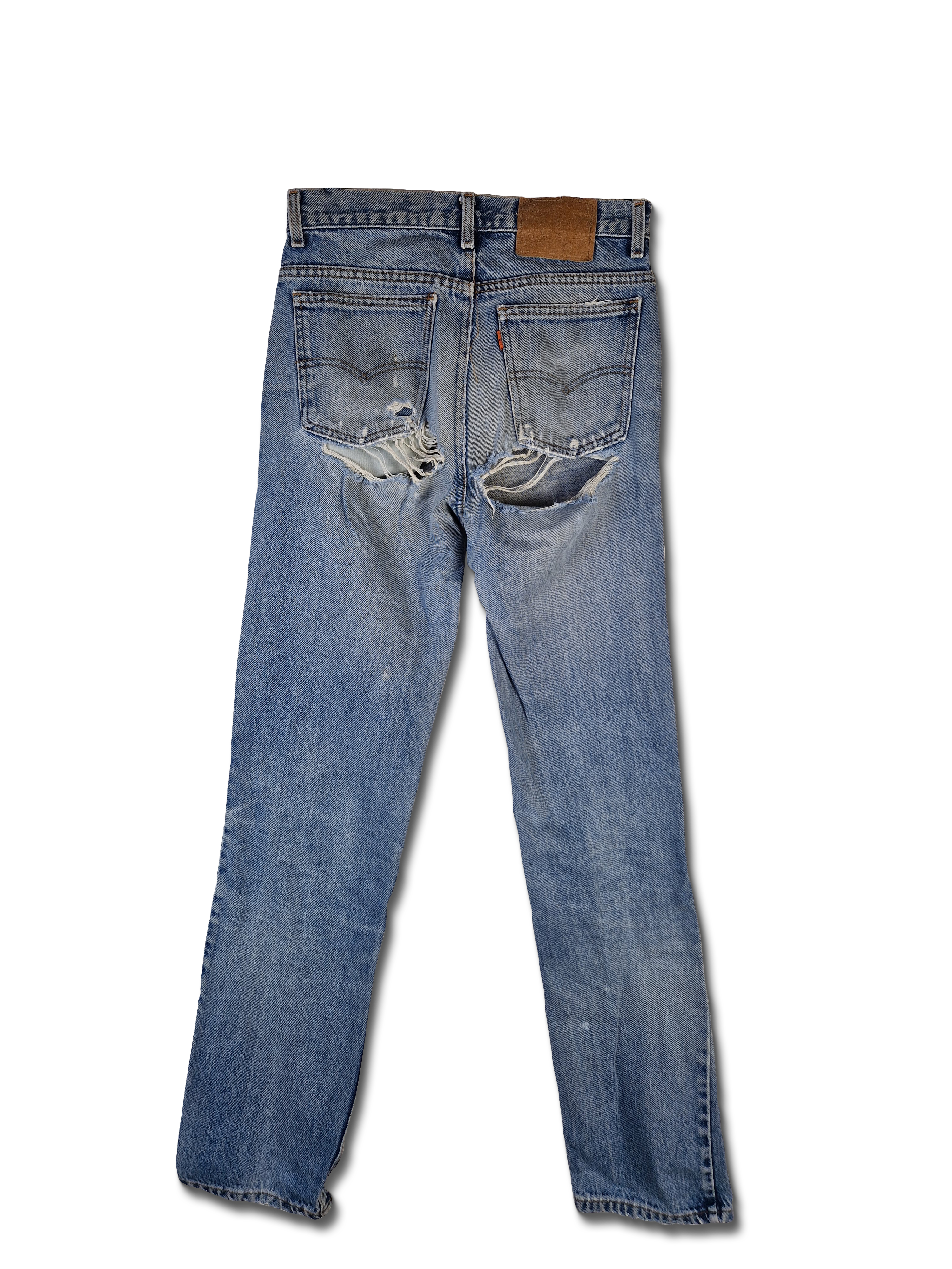 Rare! Vintage Levis Jeans Orange Tab 80s Destroyed Look S-L