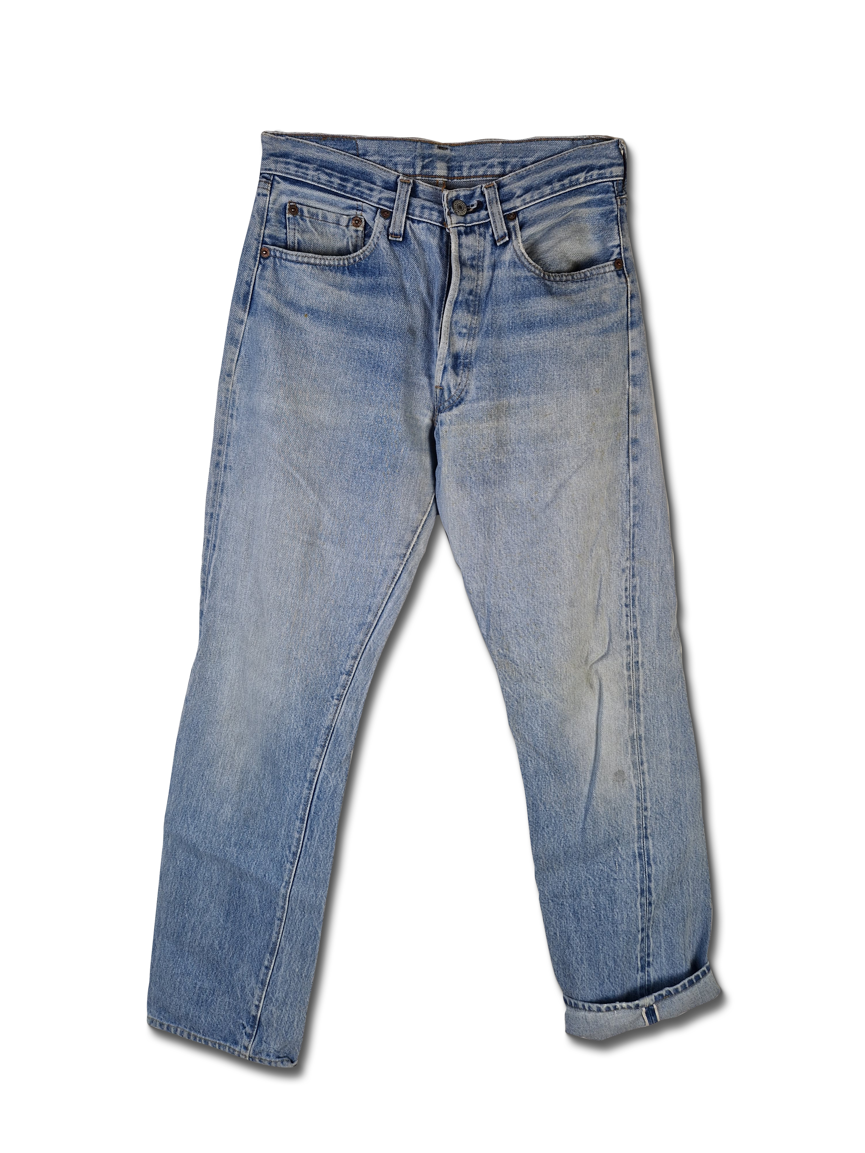 Rare! Levis Jeans 80s Selvedge Red Line Helle Waschung Made In USA S-M