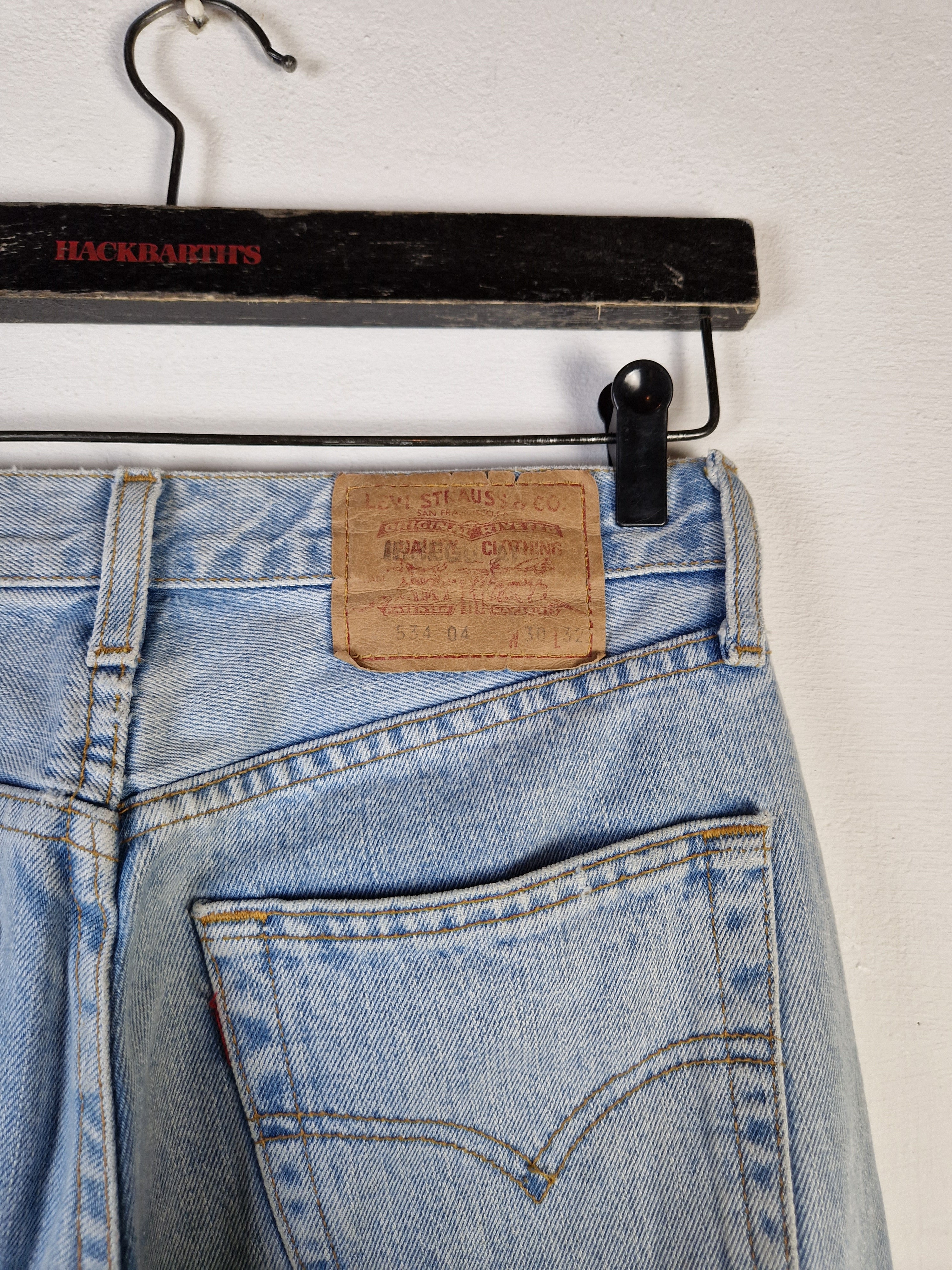 Vintage Levis Jeans 534 04 Helle Waschung 1996 W30 L32
