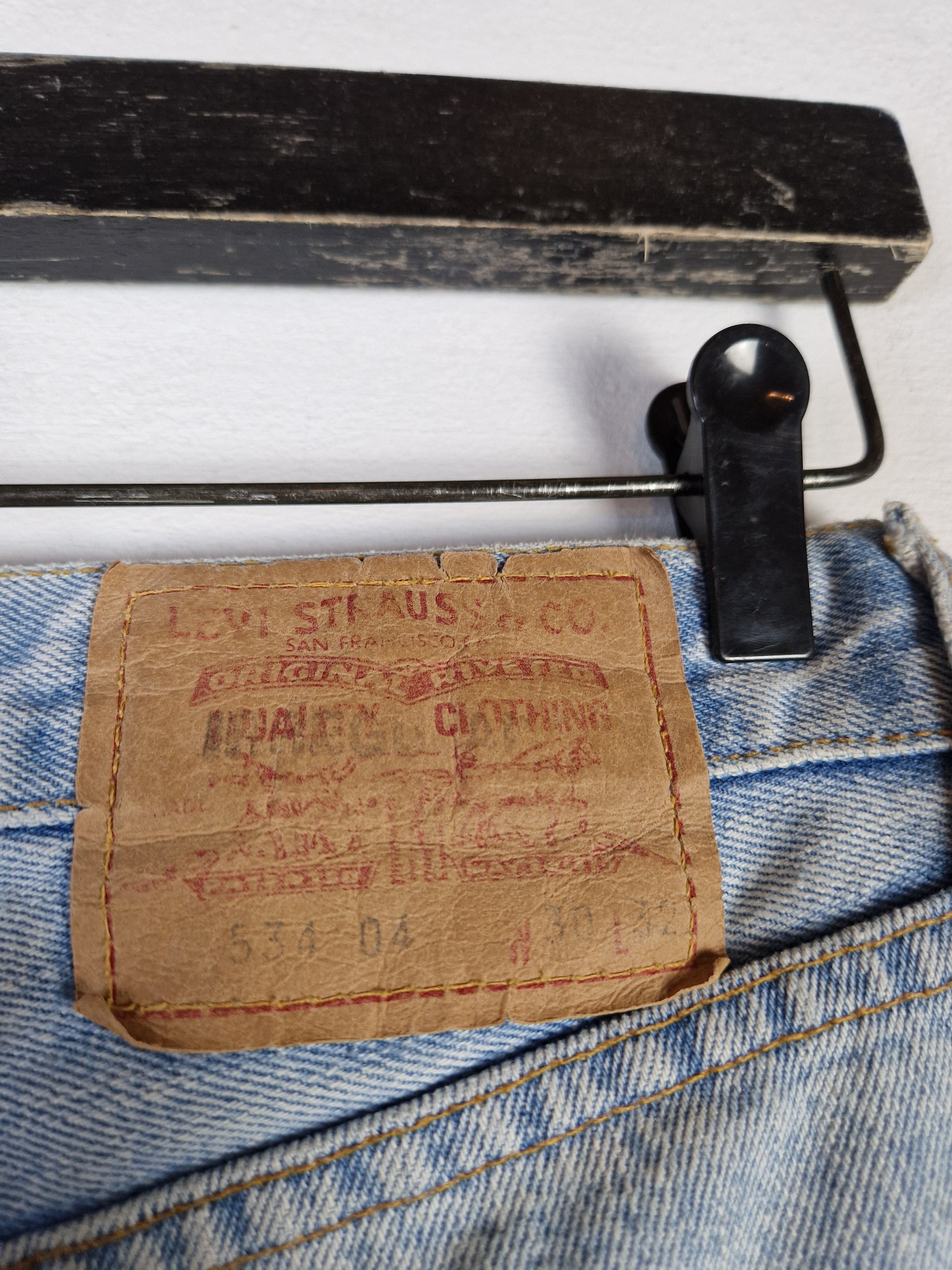 Vintage Levis Jeans 534 04 Helle Waschung 1996 W30 L32