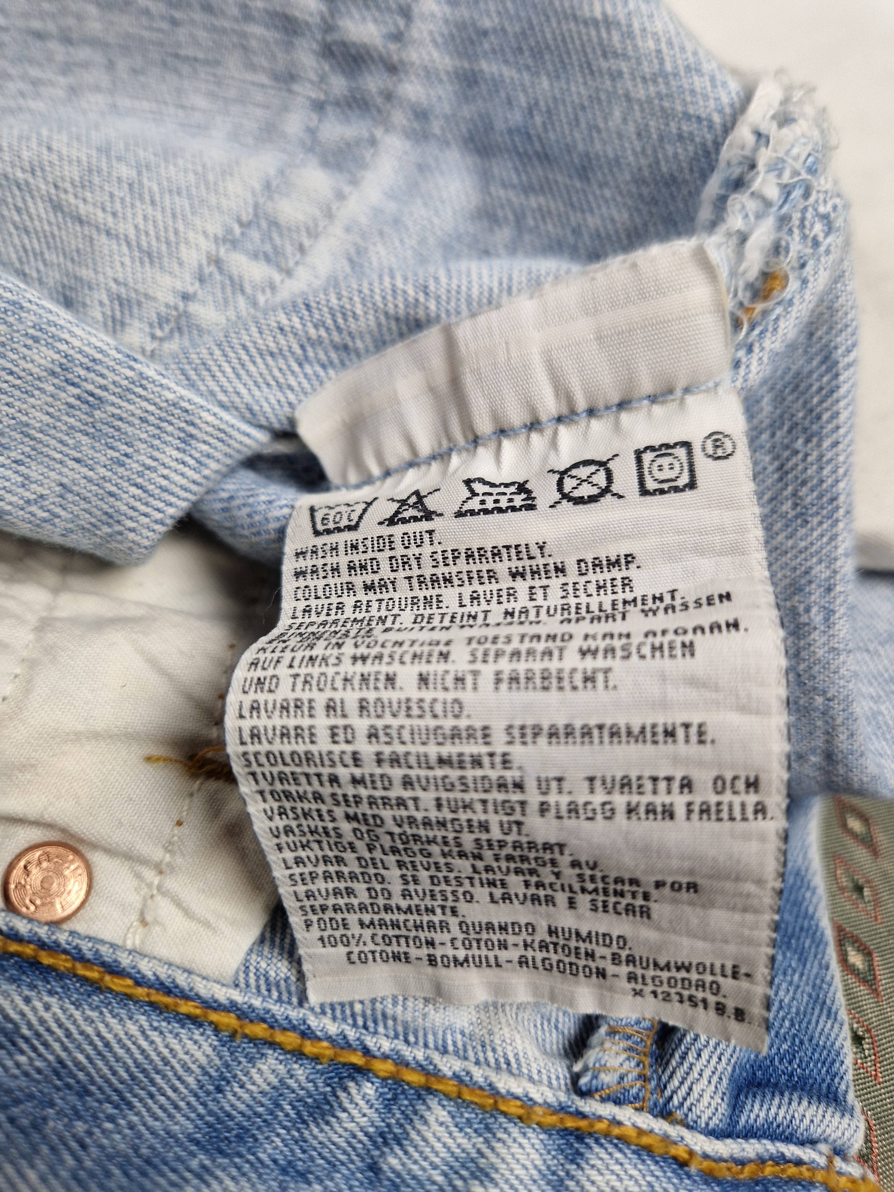Vintage Levis Jeans 534 04 Helle Waschung 1996 W30 L32