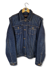 Moderne Ralph Lauren Jeansjacke Premium Dark Denim (Damen) XL - RareRags