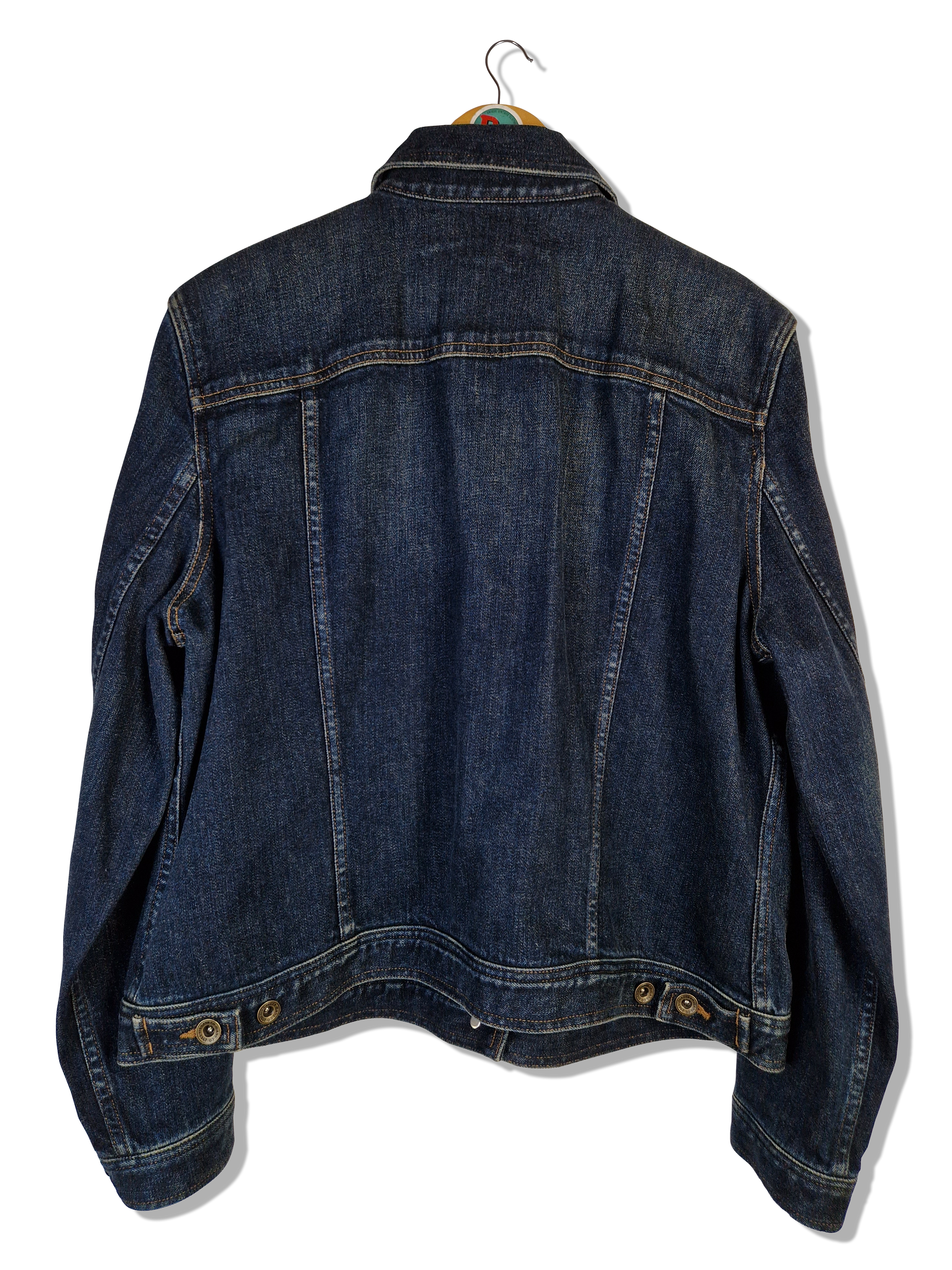 Moderne Ralph Lauren Jeansjacke Premium Dark Denim (Damen) XL - RareRags