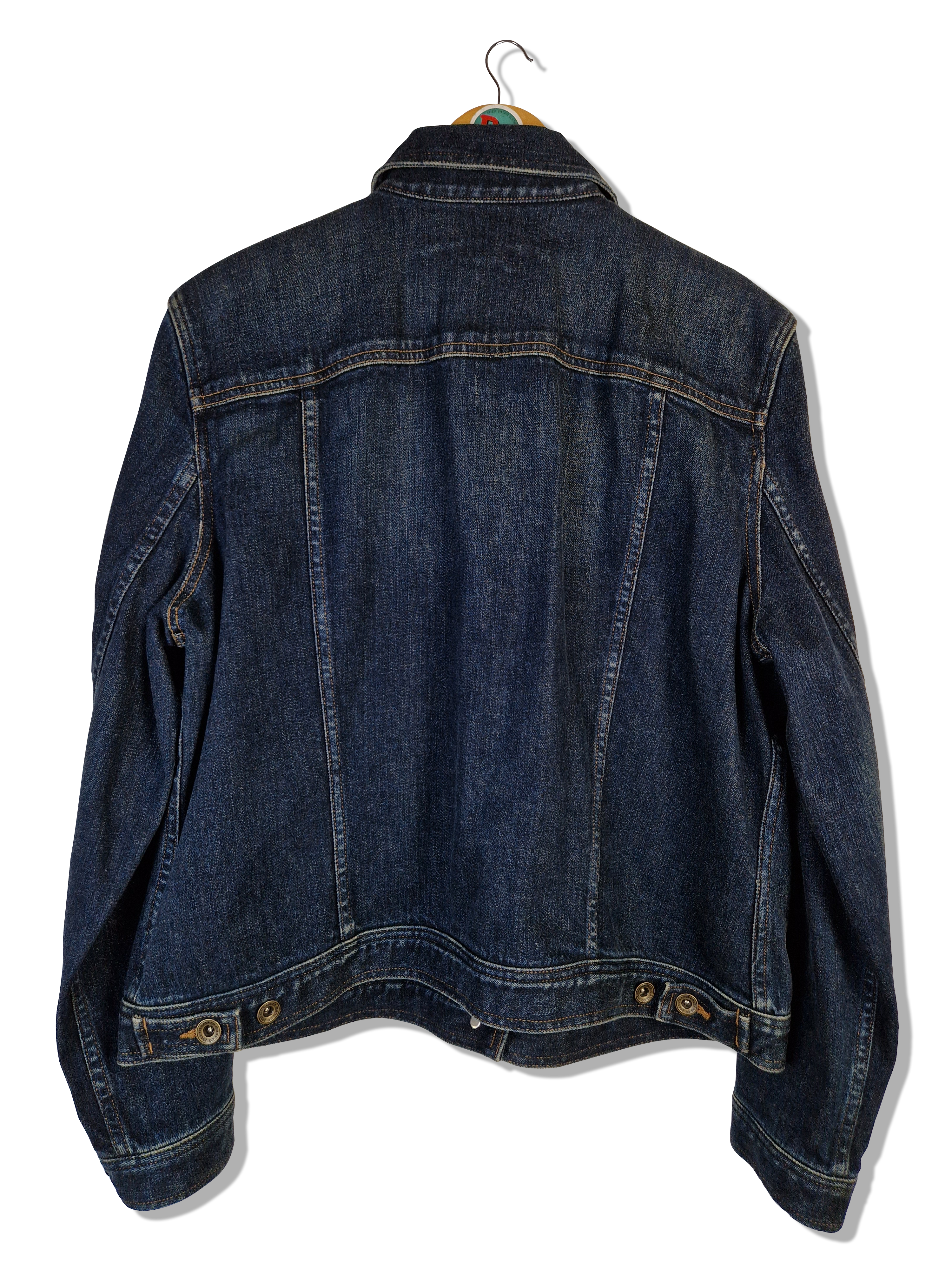 Moderne Ralph Lauren Jeansjacke Premium Dark Denim (Damen) XL - RareRags
