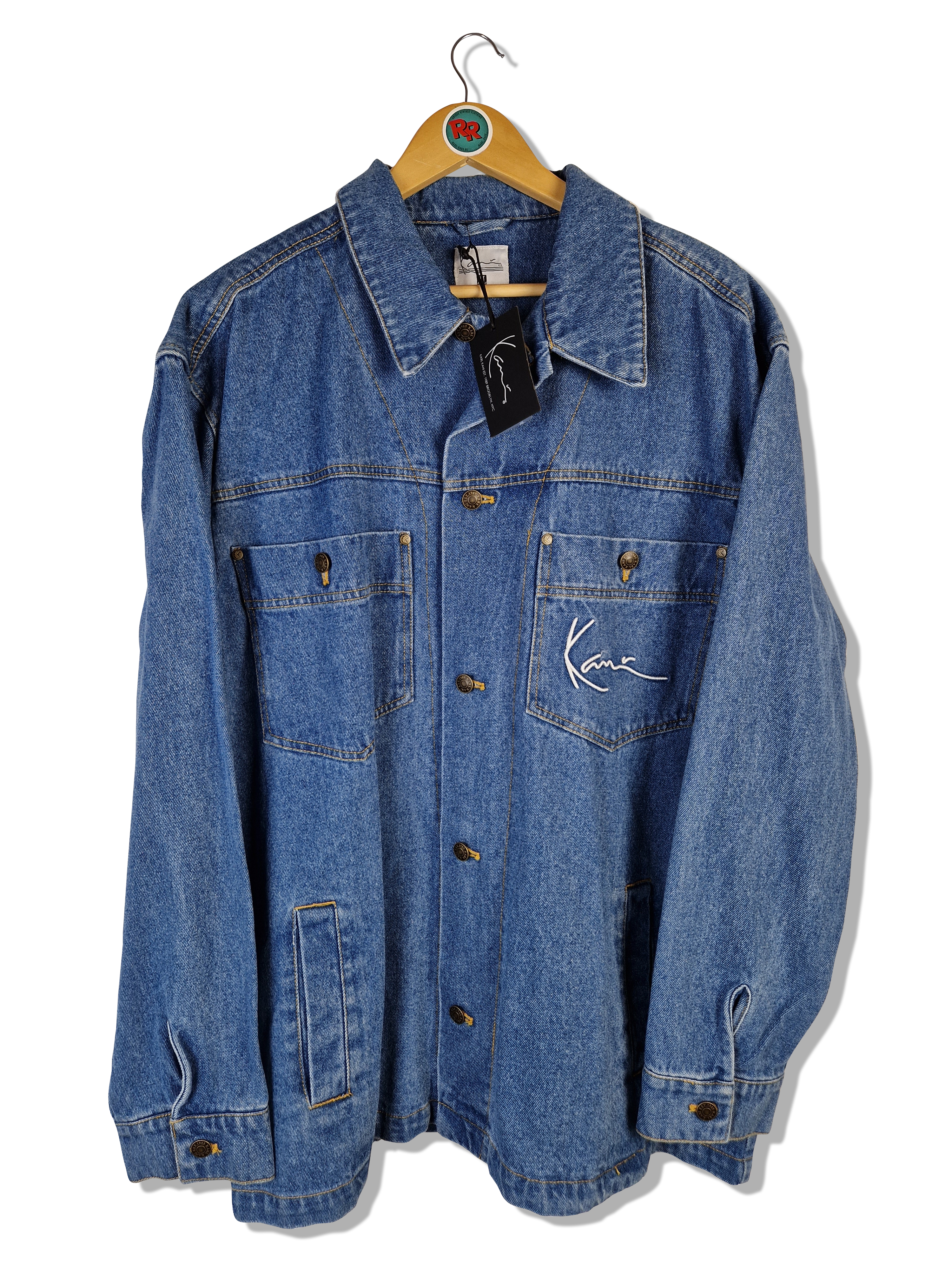 Y2K Karl Kani Jeansjacke Deadstock Denim XL - RareRags