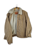 Moderne Levis Cordjacke Sherpa Teddyfell Braun L