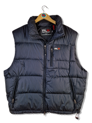 Moderne Ralph Lauren Daunenweste RLX Polo Sport Puffer Bolle Schwarz XL - RareRags