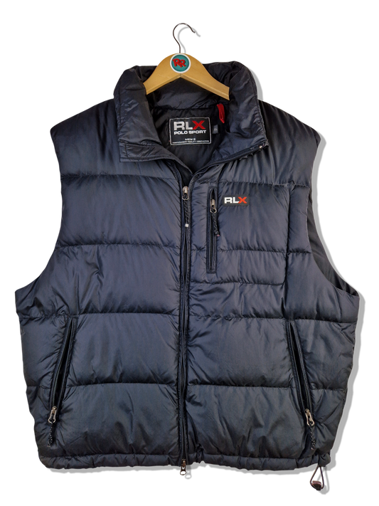 Moderne Ralph Lauren Daunenweste RLX Polo Sport Puffer Bolle Schwarz XL