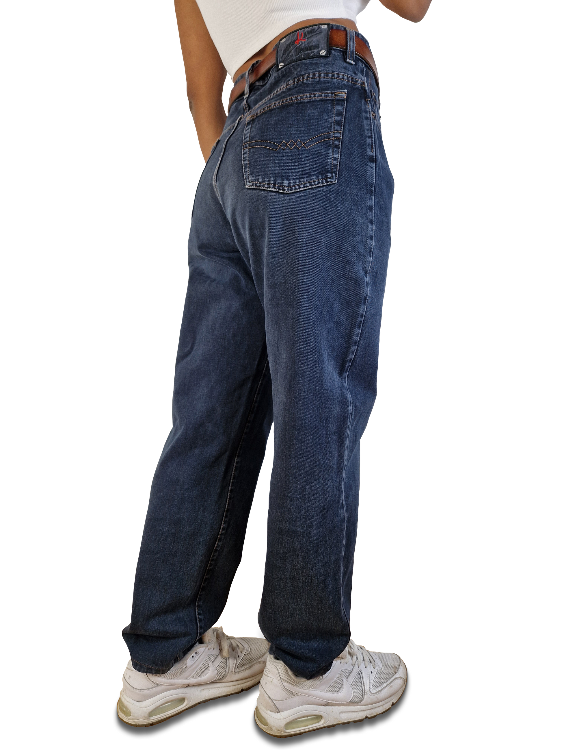 Vintage Otto Kern Jeans Made In Italy Grau Schwarz 33 - RareRags