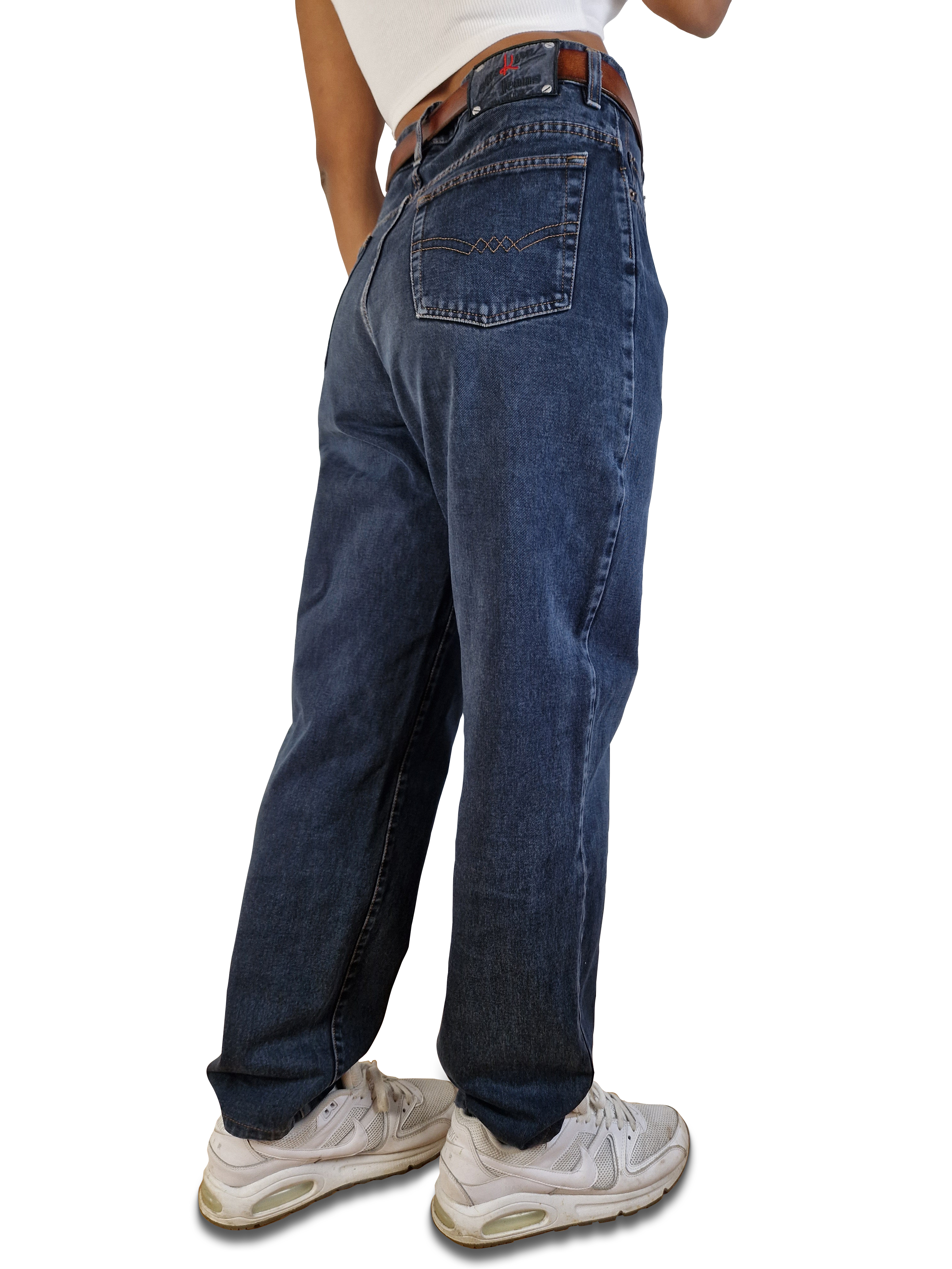 Vintage Otto Kern Jeans Made In Italy Grau Schwarz 33 - RareRags