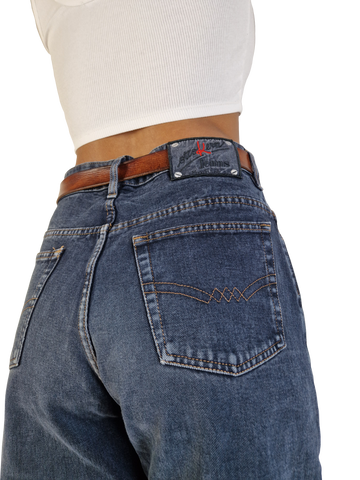 Vintage Otto Kern Jeans Made In Italy Grau Schwarz 33