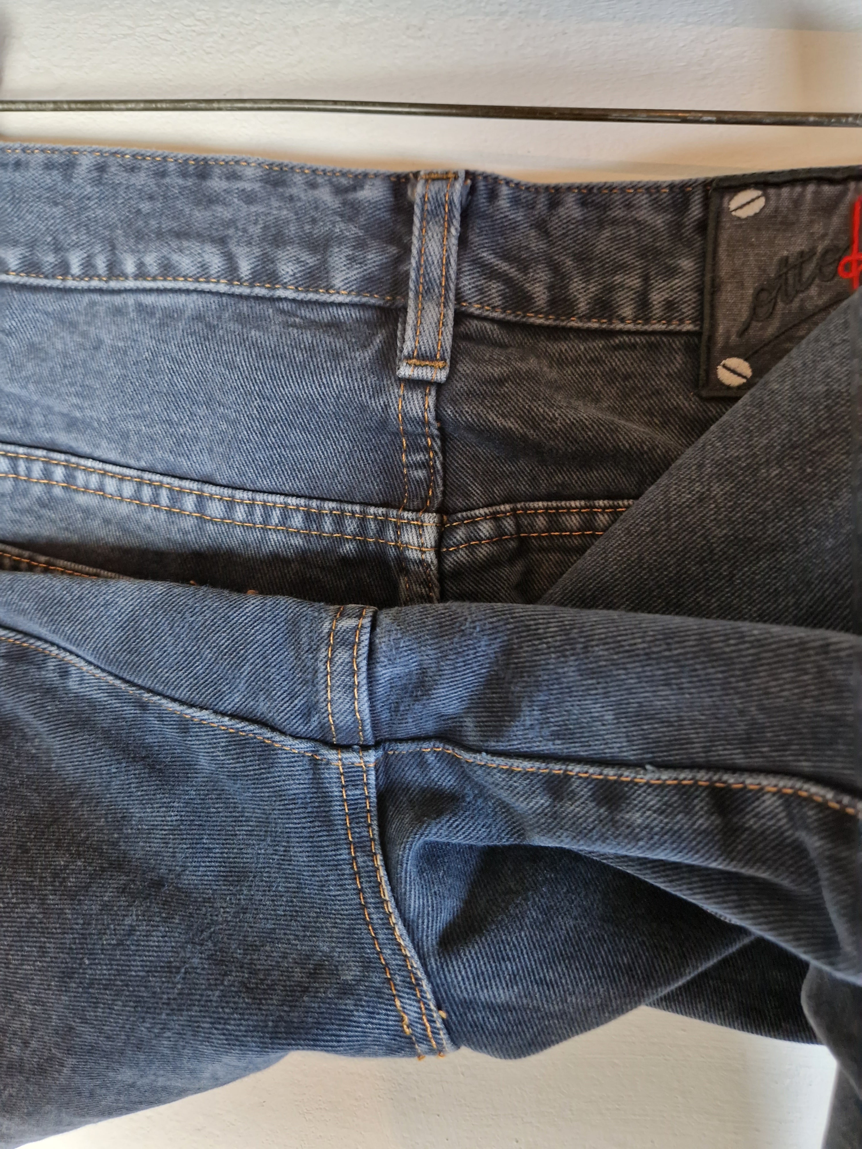 Vintage Otto Kern Jeans Made In Italy Grau Schwarz 33 - RareRags