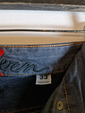 Vintage Otto Kern Jeans Made In Italy Grau Schwarz 33