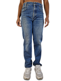 Vintage Carlo Colucci Jeans Logo Back Pocket Hellblau S-M