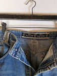 Vintage Carlo Colucci Jeans Logo Back Pocket Hellblau S-M