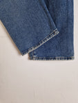Vintage Carlo Colucci Jeans Logo Back Pocket Hellblau S-M