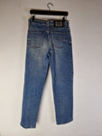 Vintage Carlo Colucci Jeans Logo Back Pocket Hellblau S-M
